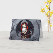 "Skull Stealer"-Wenskaart Kaart (Gele Bloem)