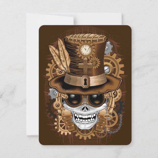 Skull Steampunk Voodoo Retro Machine (Voorkant)