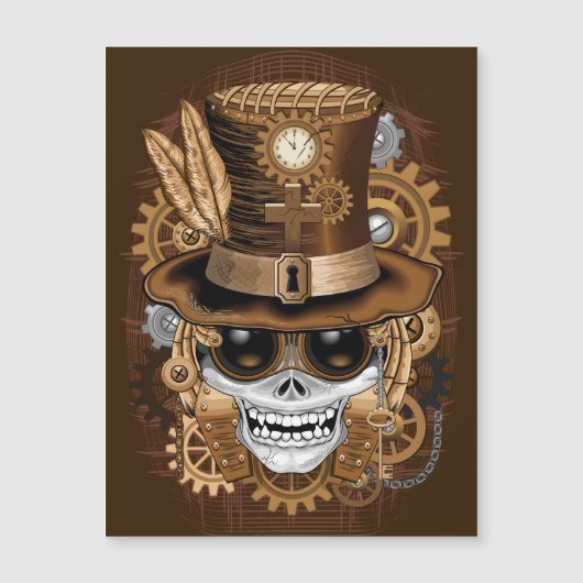 Skull Steampunk Voodoo Retro Machine (Voorkant)