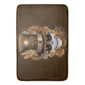 Skull Steampunk Voodoo Retro Machine Badmat (Voorkant Verticaal)