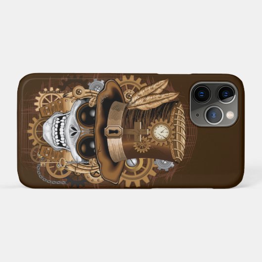 Skull Steampunk Voodoo Retro Machine Case-Mate iPhone Case (Achterkant (horizontaal))