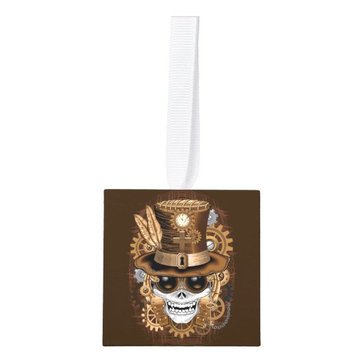 Skull Steampunk Voodoo Retro Machine Decoratie (Voorkant)