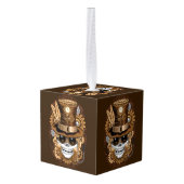 Skull Steampunk Voodoo Retro Machine Decoratie (Achter hoekig)