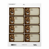 Skull Steampunk Voodoo Retro Machine Etiket (Full Sheet)