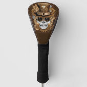 Skull Steampunk Voodoo Retro Machine Golfheadcover (Voorkant)