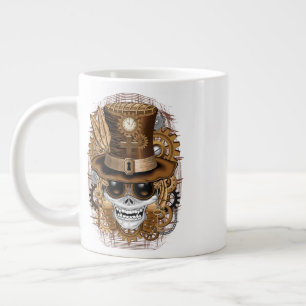 Skull Steampunk Voodoo Retro Machine Grote Koffiekop