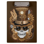 Skull Steampunk Voodoo Retro Machine Klembord (Voorkant)