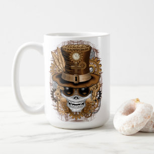Skull Steampunk Voodoo Retro Machine Koffiemok