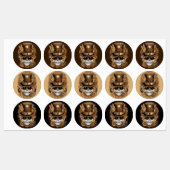 Skull Steampunk Voodoo Retro Machine Labels (Vel)