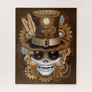 Skull Steampunk Voodoo Retro Machine Legpuzzel