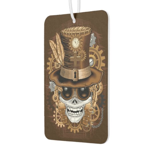 Skull Steampunk Voodoo Retro Machine Luchtverfrisser (Links)