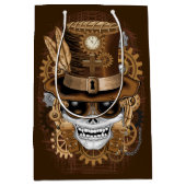 Skull Steampunk Voodoo Retro Machine Medium Cadeauzakje (Voorkant)