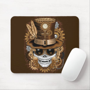 Skull Steampunk Voodoo Retro Machine Muismat