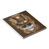 Skull Steampunk Voodoo Retro Machine Notitieblok (Schuin)