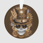 Skull Steampunk Voodoo Retro Machine Ornament (voorkant)