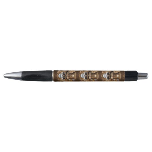 Skull Steampunk Voodoo Retro Machine Pen (Voorkant)