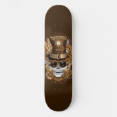 Skull Steampunk Voodoo Retro Machine Persoonlijk Skateboard (Voorkant)