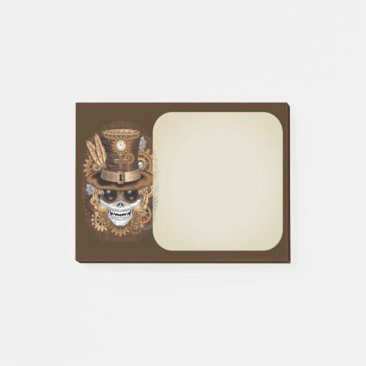 Skull Steampunk Voodoo Retro Machine Post-it® Notes (Voorkant)