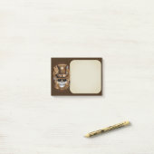 Skull Steampunk Voodoo Retro Machine Post-it® Notes (Op bureau)