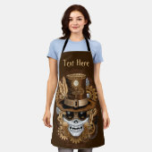 Skull Steampunk Voodoo Retro Machine Schort (Gedragen)