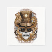Skull Steampunk Voodoo Retro Machine Servet (Voorkant)