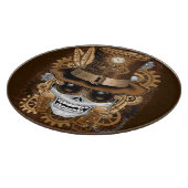 Skull Steampunk Voodoo Retro Machine Snijplank (Hoek)