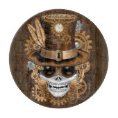 Skull Steampunk Voodoo Retro Machine Snijplank (Voorkant)