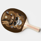 Skull Steampunk Voodoo Retro Machine Tafeltennisbatje (Zijkant)