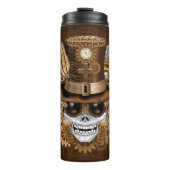 Skull Steampunk Voodoo Retro Machine Thermosbeker (Voorkant)