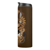 Skull Steampunk Voodoo Retro Machine Thermosbeker (Geroteerd rechts)