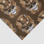 Skull Steampunk Voodoo Retro Machine Tissuepapier (Detail)