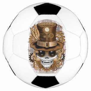 Skull Steampunk Voodoo Retro Machine Voetbal