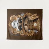 Skull Steampunk Voodoo Retro Machine Wandkleed (Voorkant (horizontaal))
