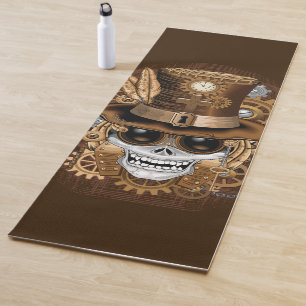 Skull Steampunk Voodoo Retro Machine Yogamat