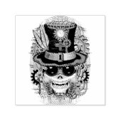 Skull Steampunk Voodoo Retro Machine Zelfinktende Stempel (Design)