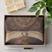 Skull Steampunk with clock tissue paper v1 Tissuepapier (Geschenk)