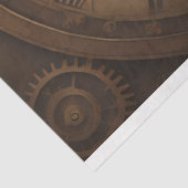 Skull Steampunk with clock tissue paper v2 Tissuepapier (Detail)