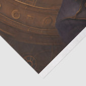 Skull Steampunk with clock tissue paper v3 Tissuepapier (Detail)