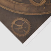 Skull Steampunk with clock tissue paper v5 Tissuepapier (Detail)