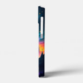 Skull sterren maan hemelwater rivierbergen Case-Mate iPhone case (Achterkant / Links)