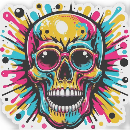 Skull Sticker (Voorkant)