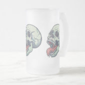 Skull Sticking Tongue Matglas Bierpul (Voorkant rechts)