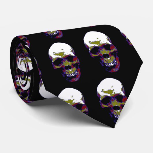 Skull Stropdas (Opgerold)