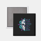 Skull Suicide Awareness Geestelijke gezondheid Magneet (Voorkant / Achterkant)