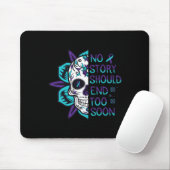 Skull Suicide Awareness Geestelijke gezondheid Muismat (Met muis)