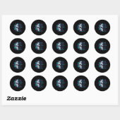 Skull Suicide Awareness Geestelijke gezondheid Ronde Sticker (Vel)