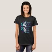 Skull Suicide Awareness Geestelijke gezondheid T-shirt (Voorkant volledig)