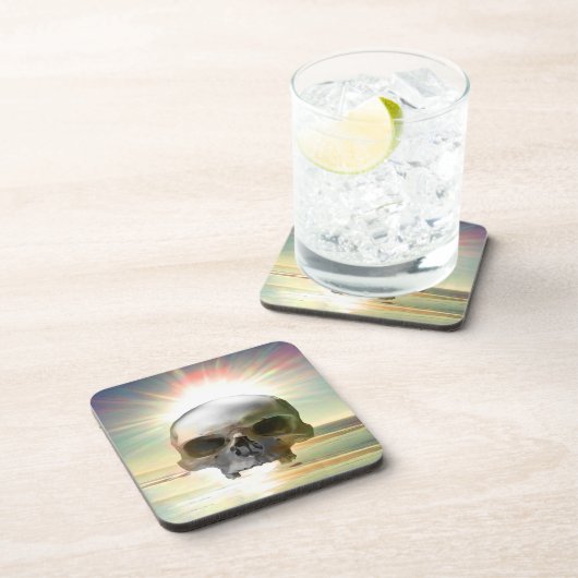 Skull Sunset Drankjes Onderzetter (Rechterzijde)