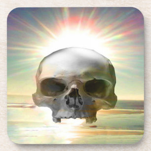 Skull Sunset Drankjes Onderzetter