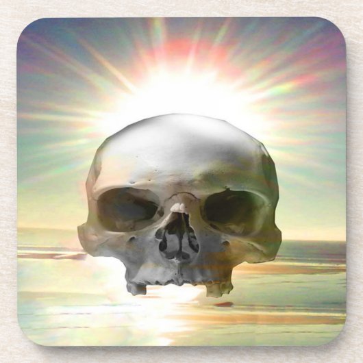Skull Sunset Drankjes Onderzetter (Voorkant)